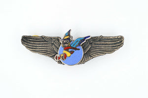 U.S. USA WW12 WOMEN AIRFORCE SERVICE PILOT (WASP) FIFINELLA WINGS BADGE ENAMEL RARE