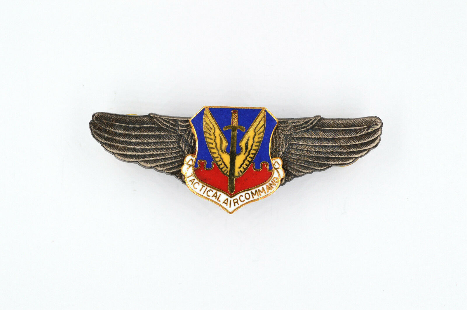 U.S. WW12 TACTICAL AIR COMMAND AIR FORCE WINGS BADGE PIN