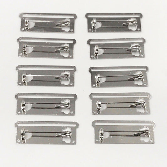 10 X Medal Ribbon Mounting Bars Brooch Pin Fixing 1 Space, for 35-37mm Ribbon