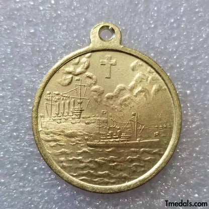 Imperial Russia Russian Empire Medal "For the battle" Varyag "and" Korean "Brass Replica A34a