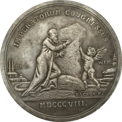 Russia Medacommemorating the meeting Napoleon and Tsar Alexander I in Erfurt B17