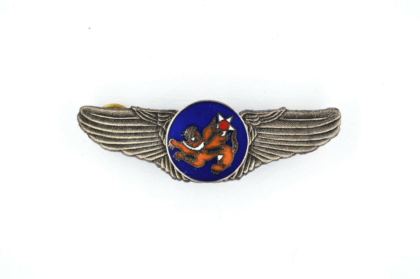 U.S. USA WW12 14TH AIR FORCE WINGS BADGE PIN FLYING TIGERS ENAMEL BADGE Replica