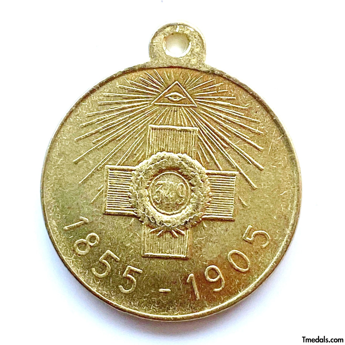 Imperial Russia Medal in memory of the 50th anniversary of the defense of Sevastopol A11a
