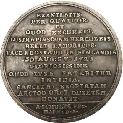 Russia Empire Medal – Commemoration of the Treaty of Nystad 1721 – Replica B9