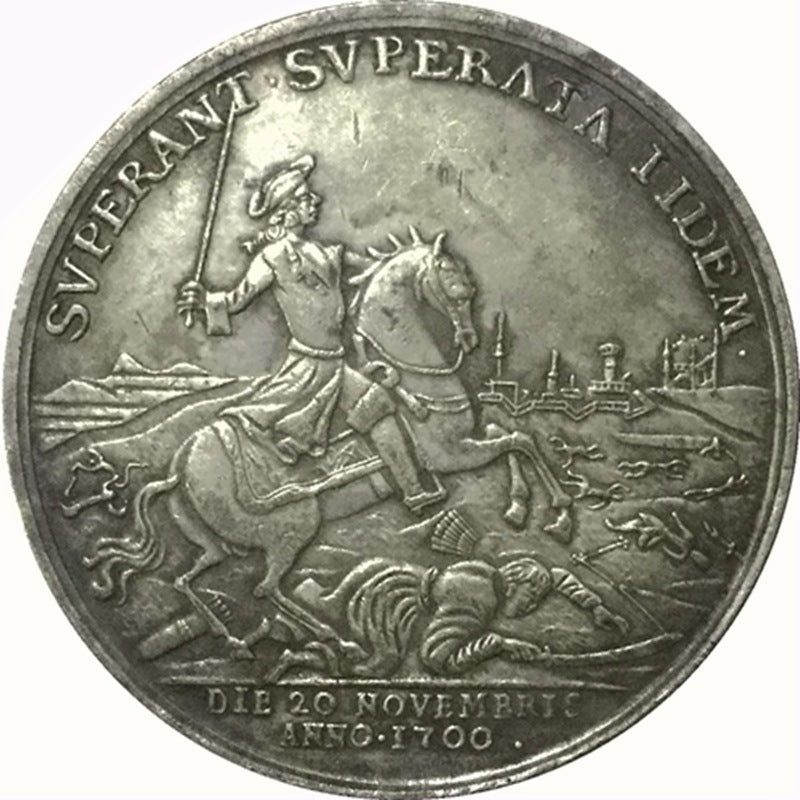 Russia Empire Medal – Battle of Narva, November 19–20, 1700 – Replica B10