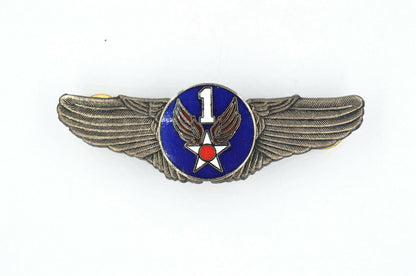 US WWII WW2 1st AIR FORCE WINGS BADGE PIN Medal