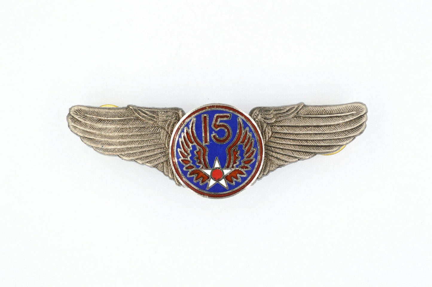 U.S. USA WW12 15TH AIR FORCE WINGS BADGE PIN Medal TOP ENAMEL Replica