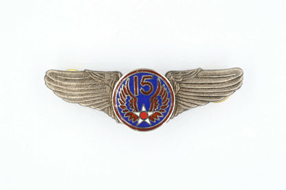 U.S. USA WW12 15TH AIR FORCE WINGS BADGE PIN Medal TOP ENAMEL Replica