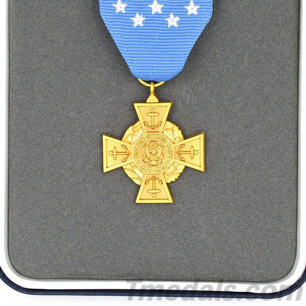 Cased U.S. USA Medal of Honor MOH Tiffany Cross 1919–1942 Navy Orden Medaille