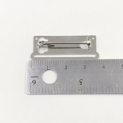 10 X Medal Ribbon Mounting Bars Brooch Pin Fixing 1 Space, for 35-37mm Ribbon