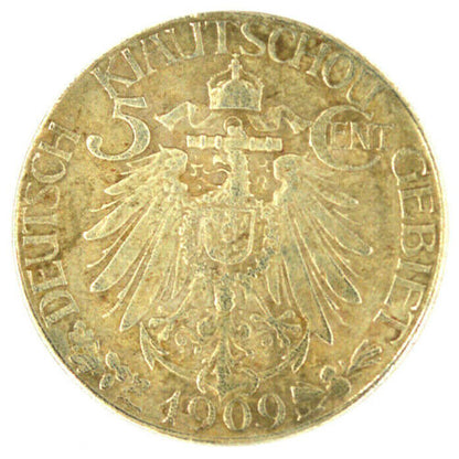 German Kiautschou Colony 5 Cent Coin 1909 – Replica