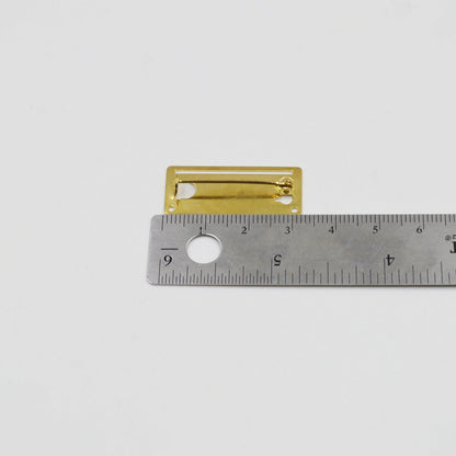 1x Medal Ribbon Mounting Bar – 1-Space Brooch Pin – Fits 32–34 mm Full-Size Ribbon – Brass