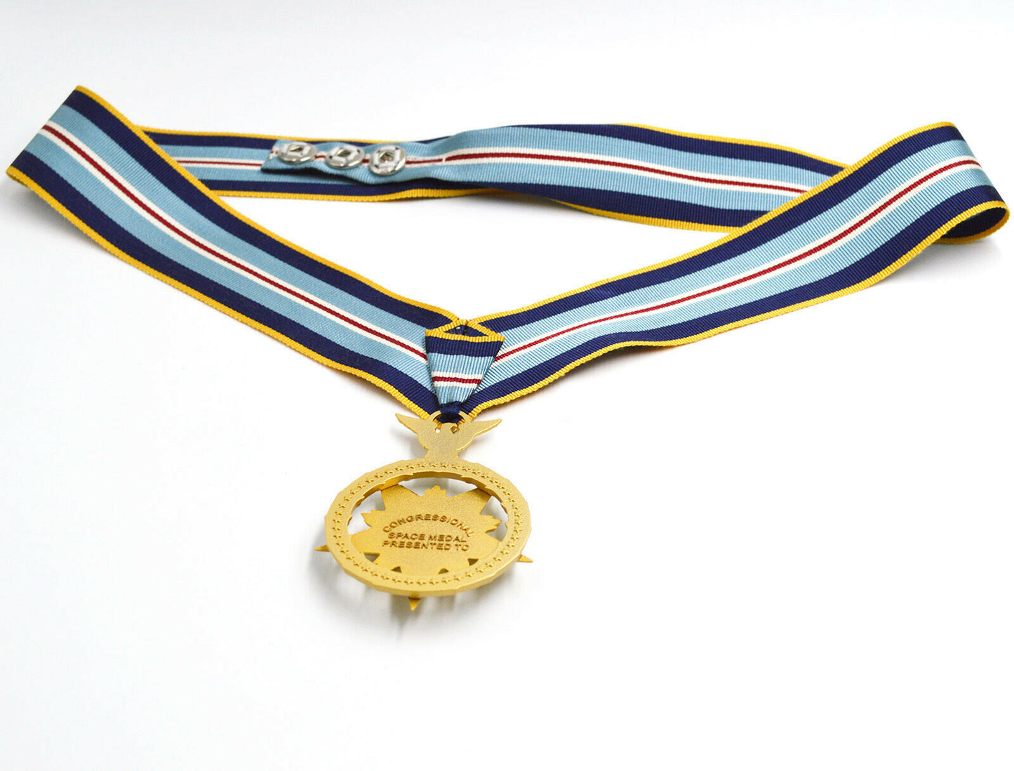 Cased U.S. USA Space MOH Space Medal of Honor MOH Neckribbon Version ww12 Badge Order