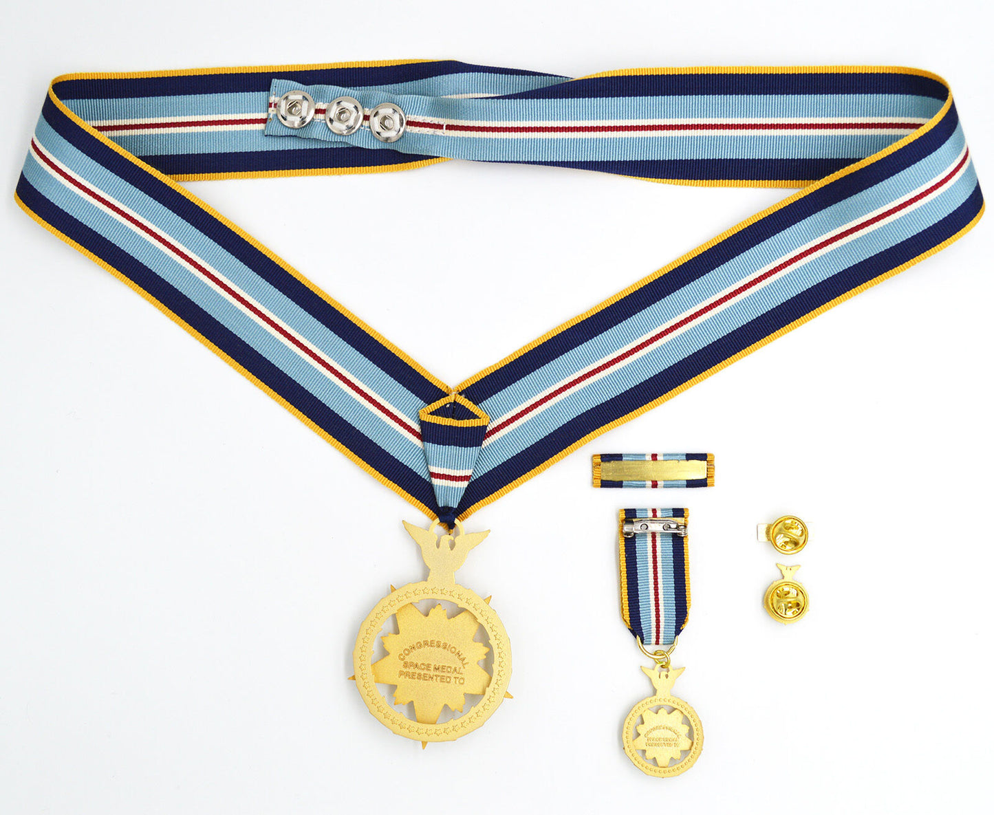 Cased U.S. USA NASA Space MOH Space Medal of Honor Neckribbon Version ww12 Badge Order