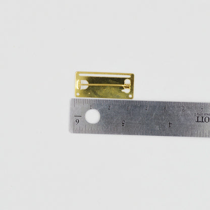 1x Medal Ribbon Mounting Bar – 1-Space Brooch Pin – Fits 32–34 mm Full-Size Ribbon – Brass