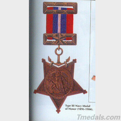 U.S. Medal of Honor Navy 1896–1904 Type III – Full-Size Museum Replica with Case