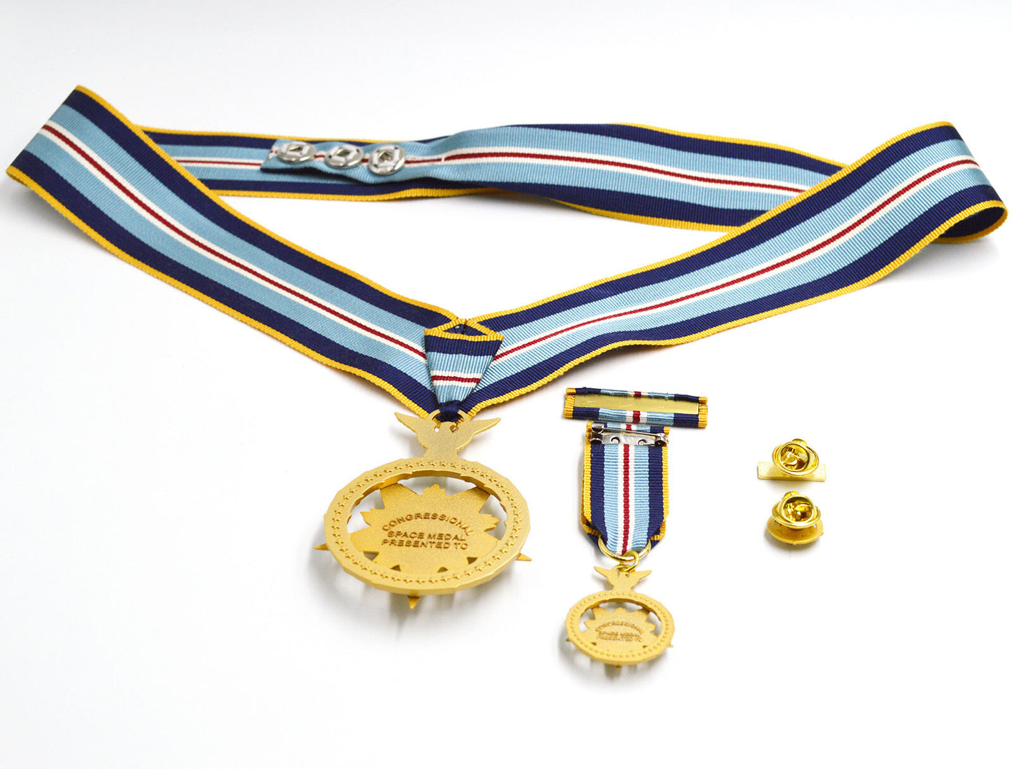 Cased U.S. USA NASA Space MOH Space Medal of Honor Neckribbon Version ww12 Badge Order