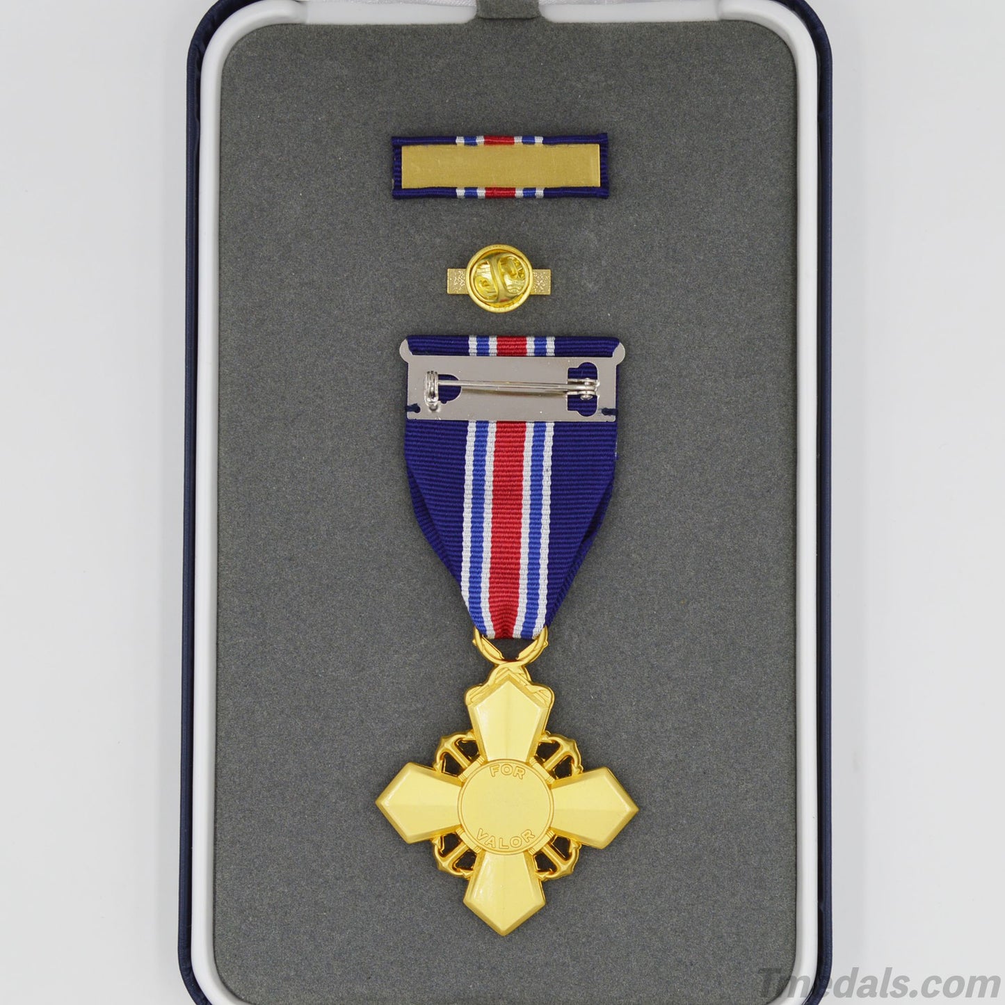 U.S. Coast Guard Cross – Full-Size Museum Replica with Ribbon Bar, Lapel Pin & Case