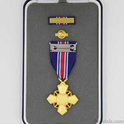 U.S. Coast Guard Cross – Full-Size Museum Replica with Ribbon Bar, Lapel Pin & Case