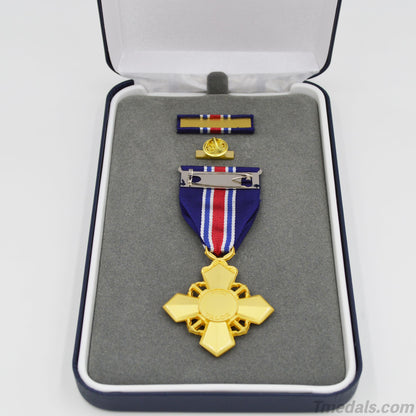 U.S. Coast Guard Cross – Full-Size Museum Replica with Ribbon Bar, Lapel Pin & Case