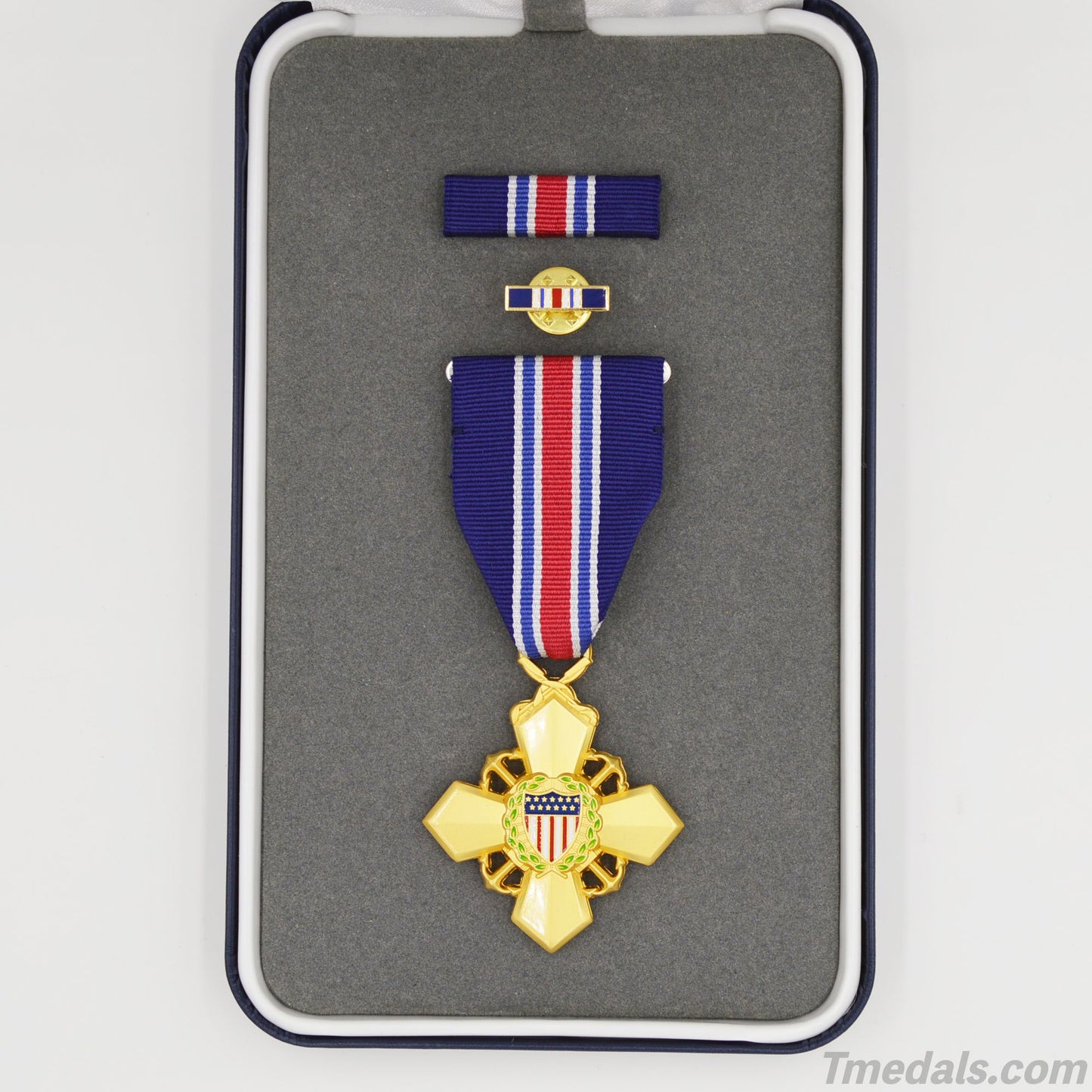 U.S. Coast Guard Cross – Full-Size Museum Replica with Ribbon Bar, Lapel Pin & Case