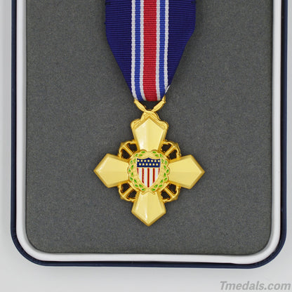 U.S. Coast Guard Cross – Full-Size Museum Replica with Ribbon Bar, Lapel Pin & Case