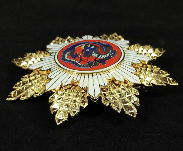 China Republic Qing Dynasty Order of the blue dragon 青龍勛章 Brest Star museum replica